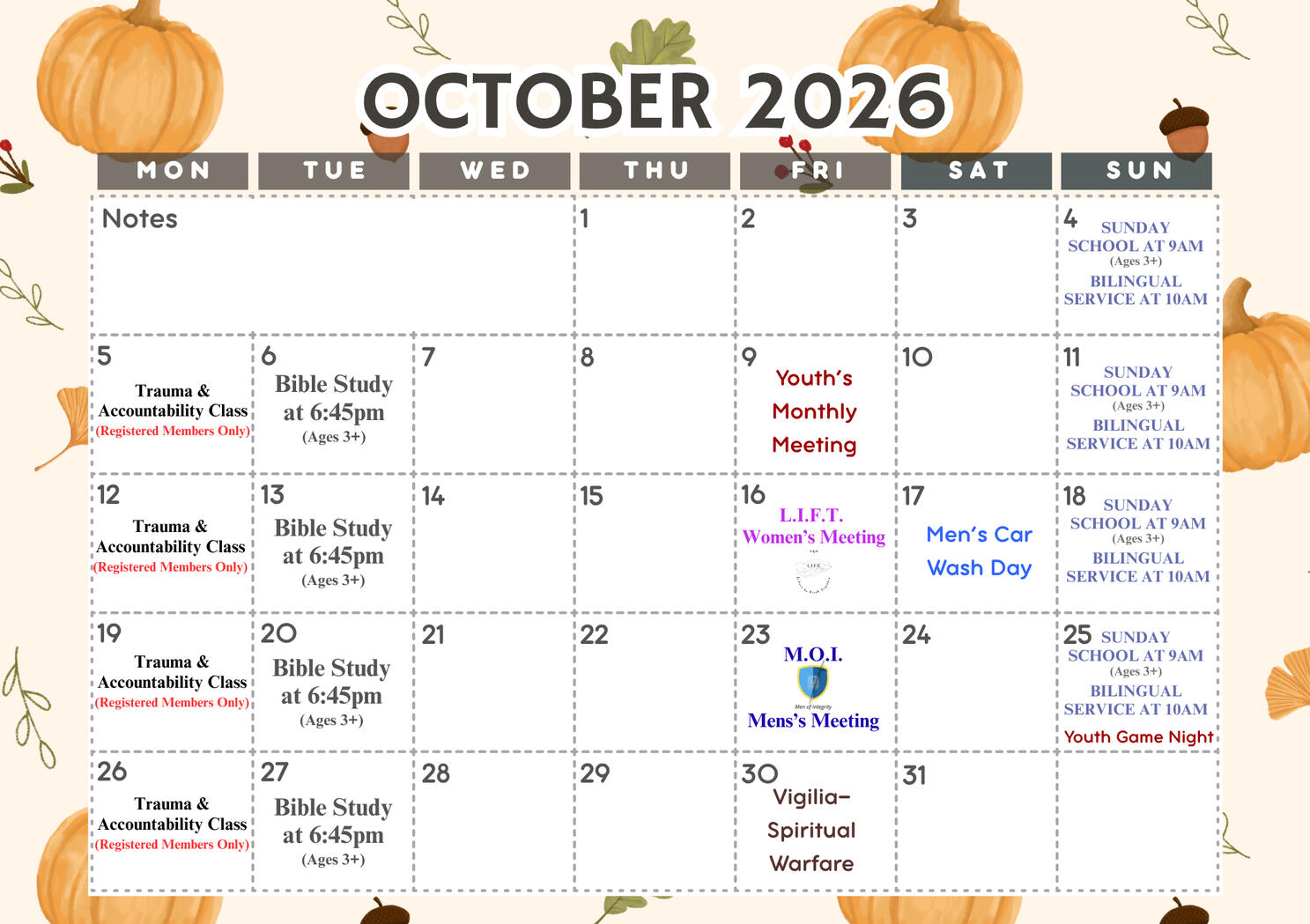 October